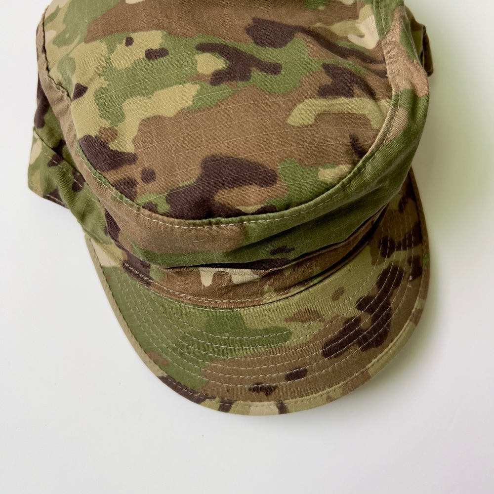 Camouflage Military Style Patrol Cap - Green Brown Camo